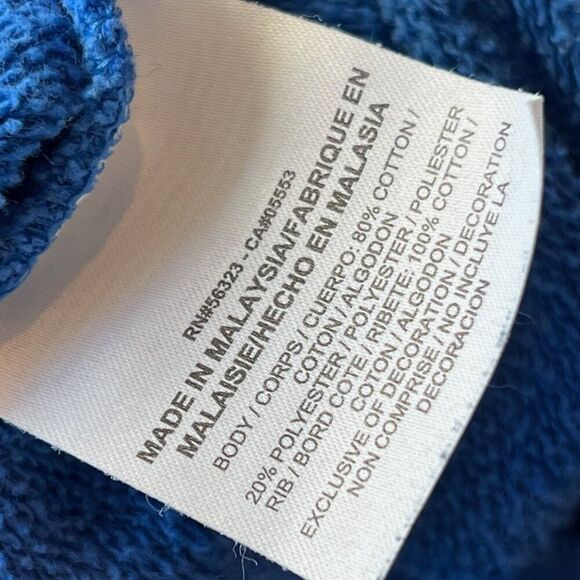 Nike Vintage Y2K Blue Logo Front Pocket Cozy Fleece Crewneck Sweatshirt, Medium - Picture 7 of 7